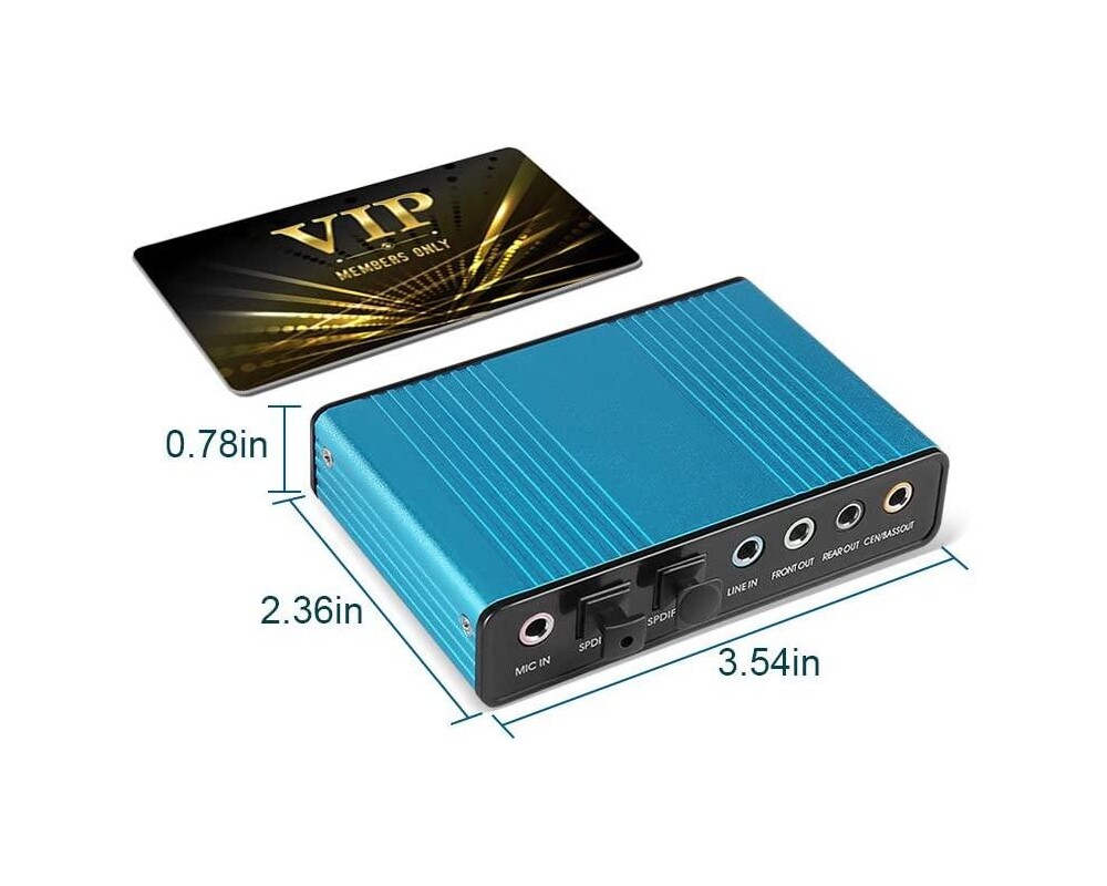 Звукова карта ESTILLO, USB, 5.1 4