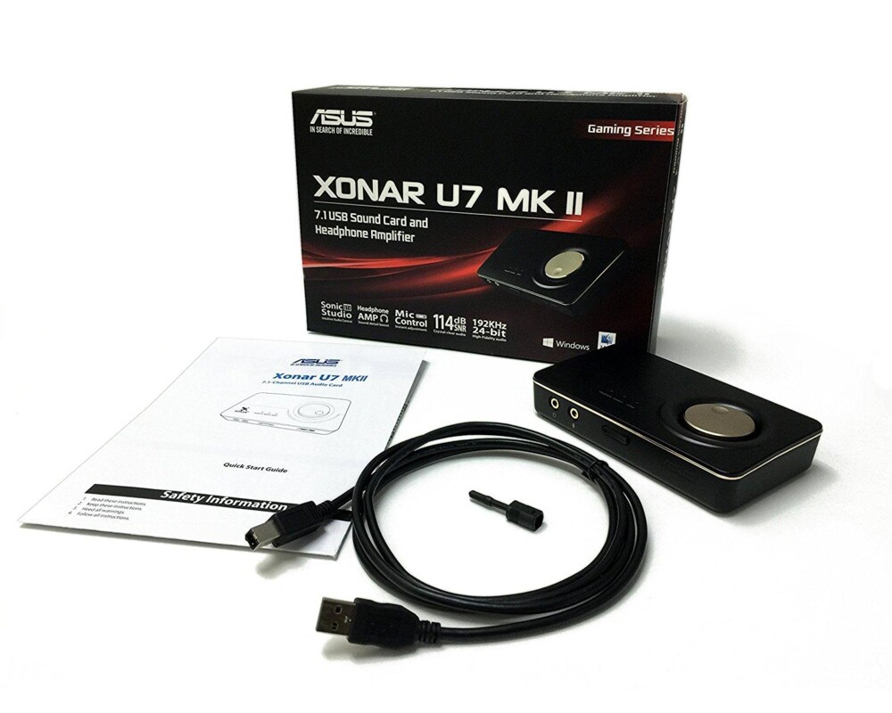 Звукова карта ASUS Xonar U7 MKII 7.1, USB, 114db, SNR 4