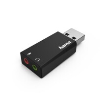  HAMA 2.0 Stereo, USB 2.0, Черен 648522 HAMA-51660 на топ цена - PIC.bg