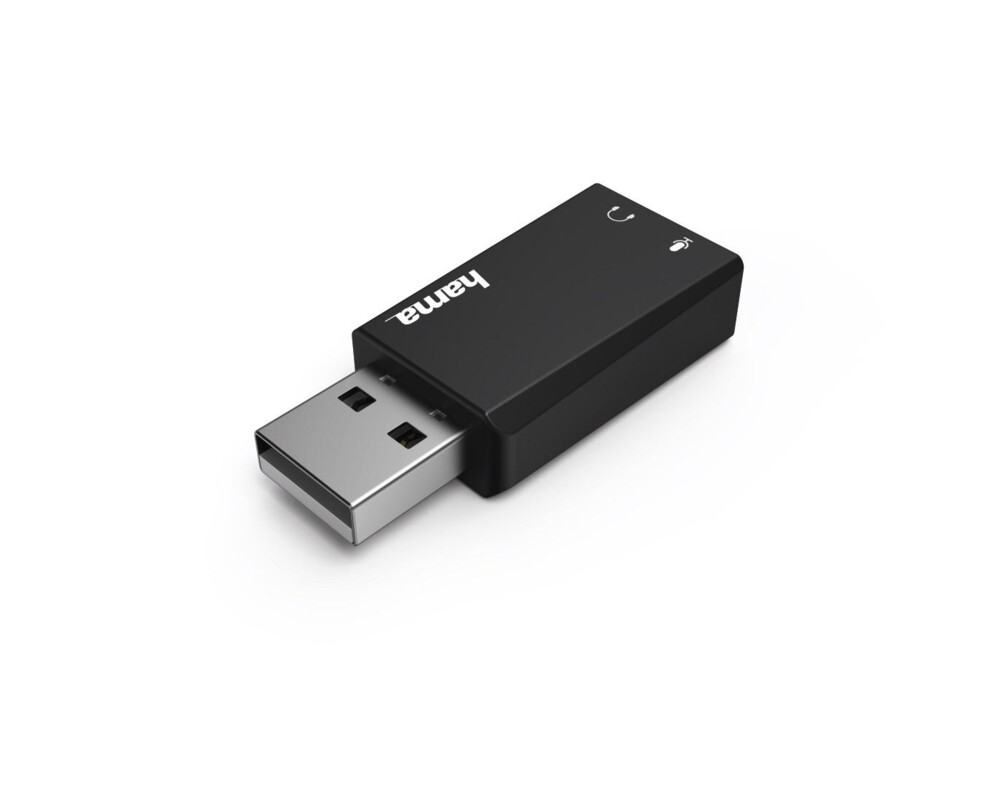 Звукова карта HAMA 2.0 Stereo, USB 2.0, Черен 2