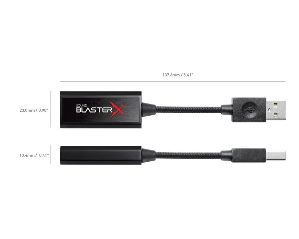 Звукова карта Външна звукова карта Creative Sound BlasterX G1, 7.1 HD, USB 2