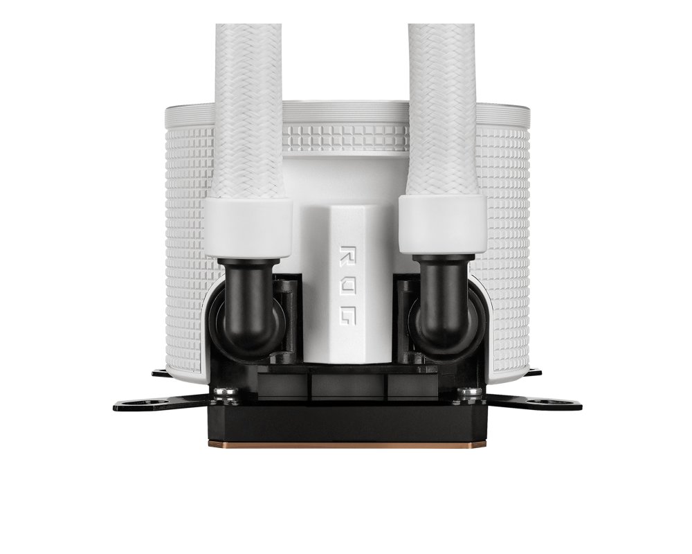 Охладител за процесор ASUS ROG RYUO III 360 ARGB white edition all-in-one CPU liquid cooler with Asetek 8th gen pump solution and Anime Matrix LED Display 8