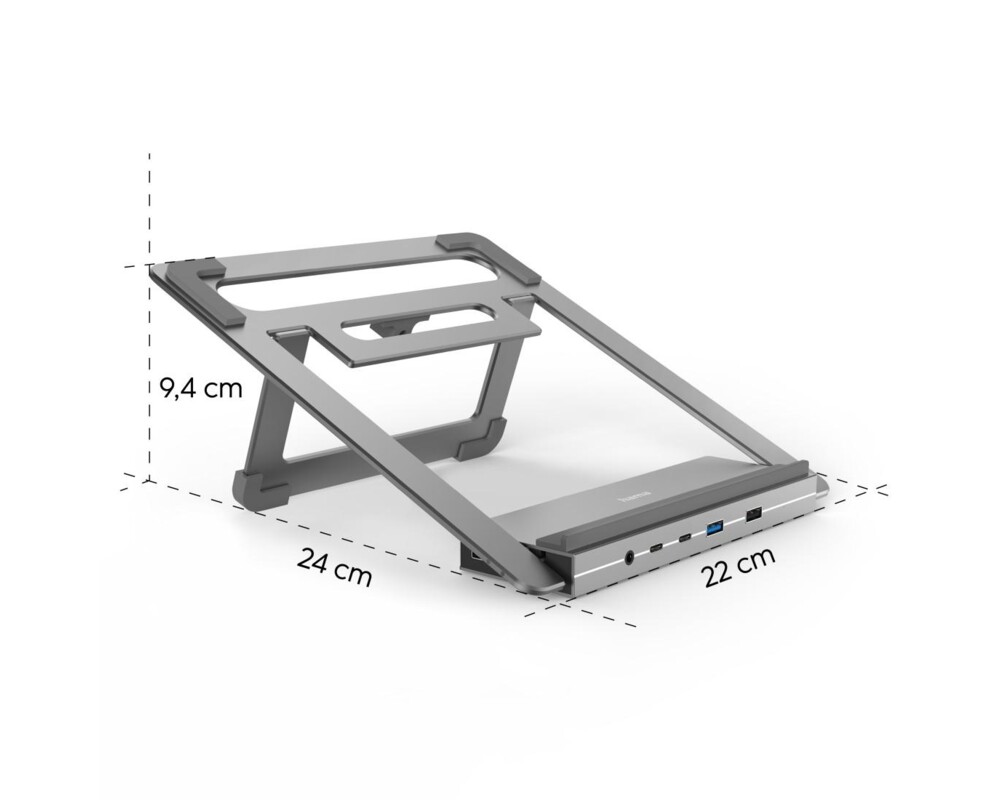 Докинг станция Докинг станция Hama "Connect2Office Stand" USB-C, Стойка за лаптоп, 12 порта 5