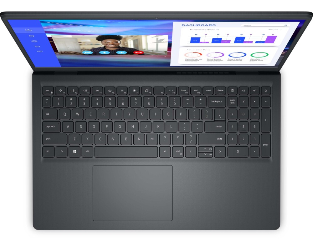 Лаптоп Dell Dell Vostro 3525, AMD Ryzen 5 5625U, 15.6" FHD, 8GB, 512GB M.2, AMD Radeon Graphics, FPR, BT, Backlit KBD, Ubuntu 4