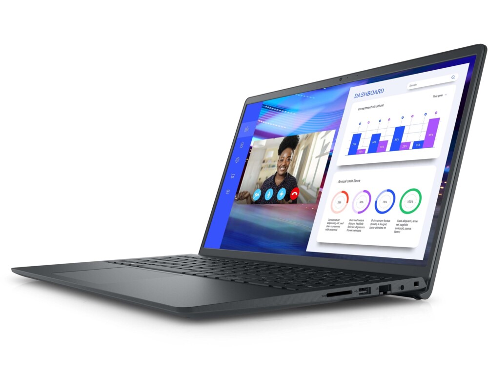 Лаптоп Dell Dell Vostro 3525, AMD Ryzen 5 5625U, 15.6" FHD, 8GB, 512GB M.2, AMD Radeon Graphics, FPR, BT, Backlit KBD, Ubuntu 3