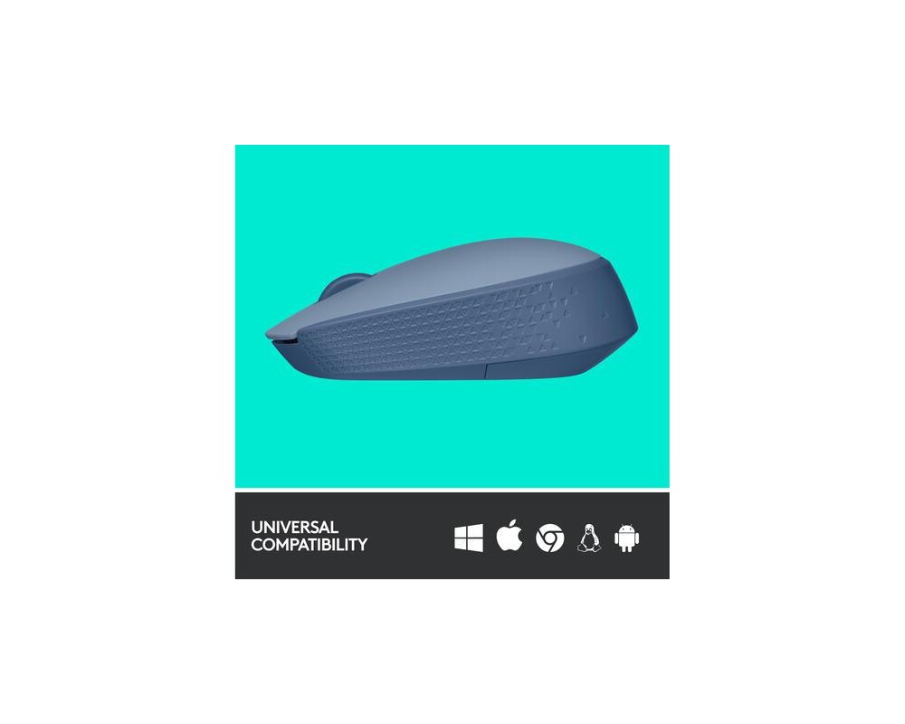 Мишка LOGITECH M171 Wireless Mouse - BLUE GREY 4