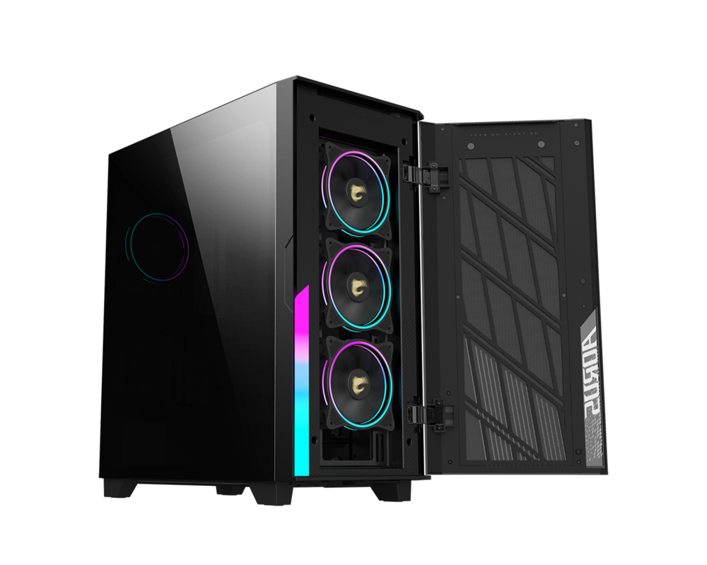Кутия Gigabyte AORUS AC500 ST, Tempered Glass, RGB Fusion 2.0, Mid Tower 2