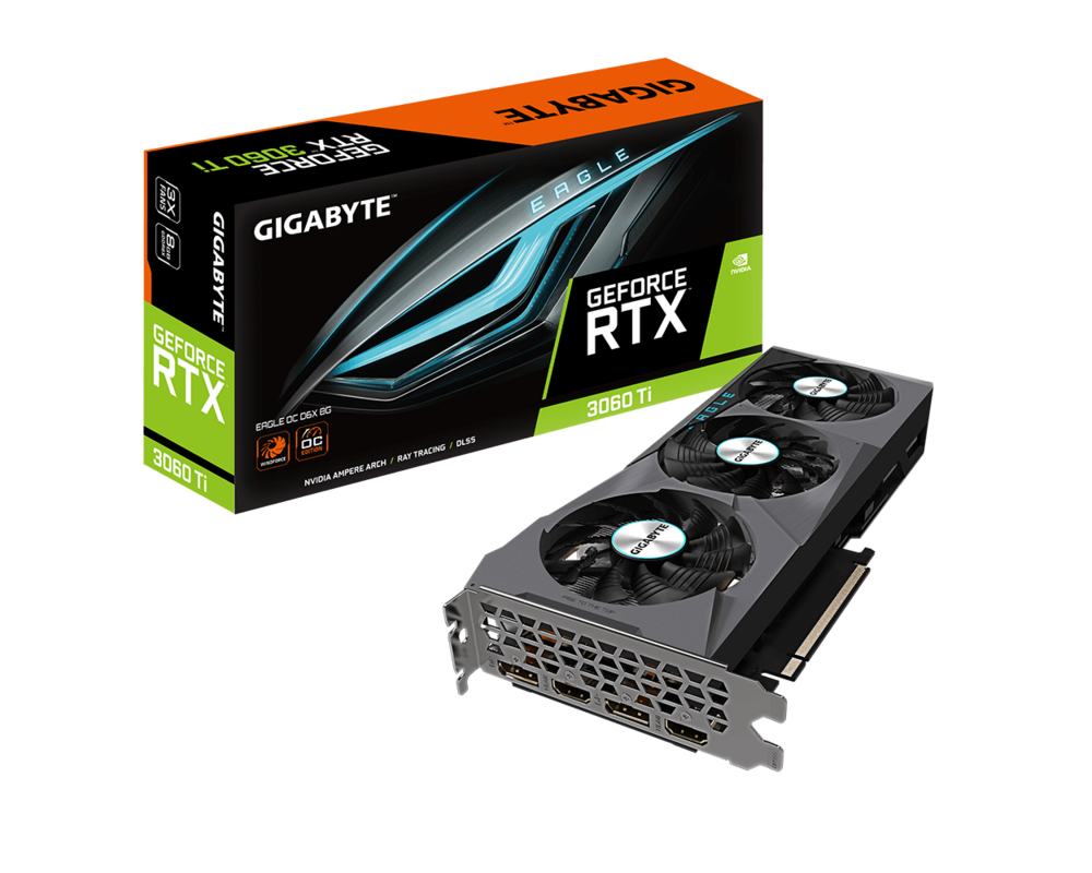 Видеокарта Gigabyte GeForce RTX 3060 Ti EAGLE OC D6X 8GB GDDR6X 9