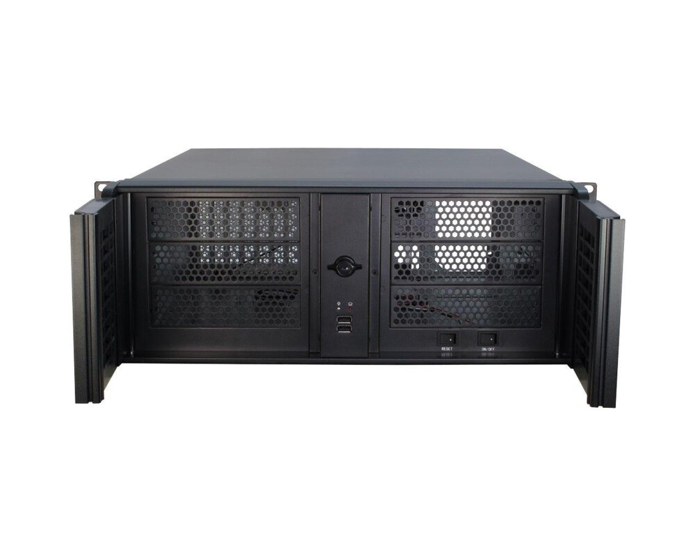 Кутия InterTech 4U-4098-S, 4U, 19", Чернa 2
