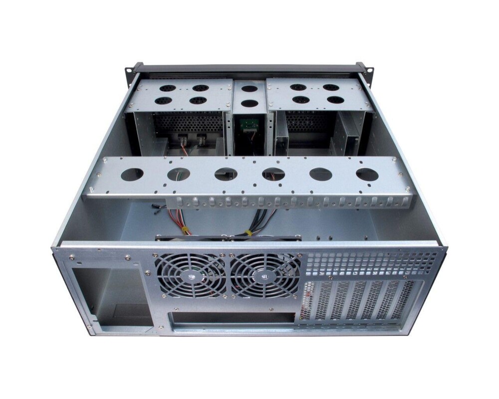 Кутия InterTech 4U-4098-S, 4U, 19", Чернa 4