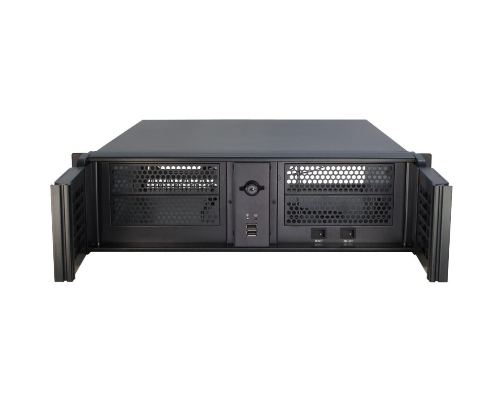 Кутия за сървър InterTech 3U 3098-S, 19", Чернa 2