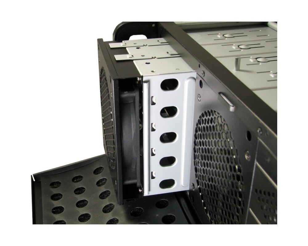 Кутия за сървър InterTech 4U-4129L - Mini ITX, mATX, μATX, ATX, SSI EEB, Чернa 7