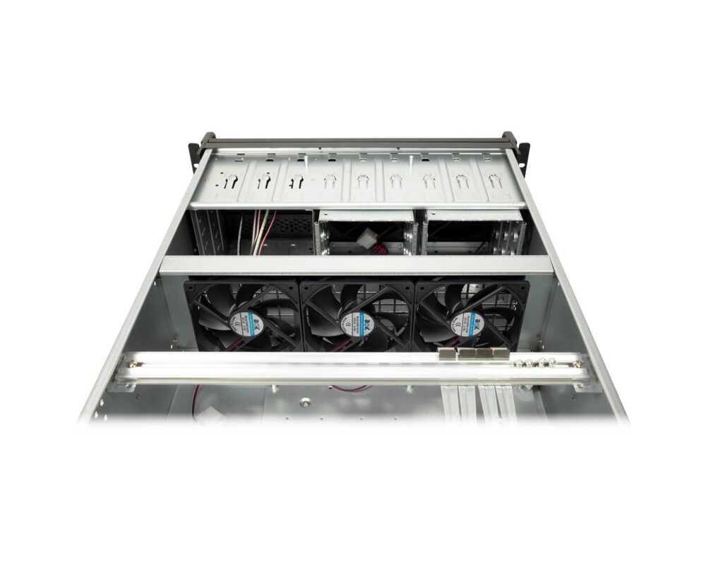Кутия за сървър InterTech 4U-4129L - Mini ITX, mATX, μATX, ATX, SSI EEB, Чернa 3