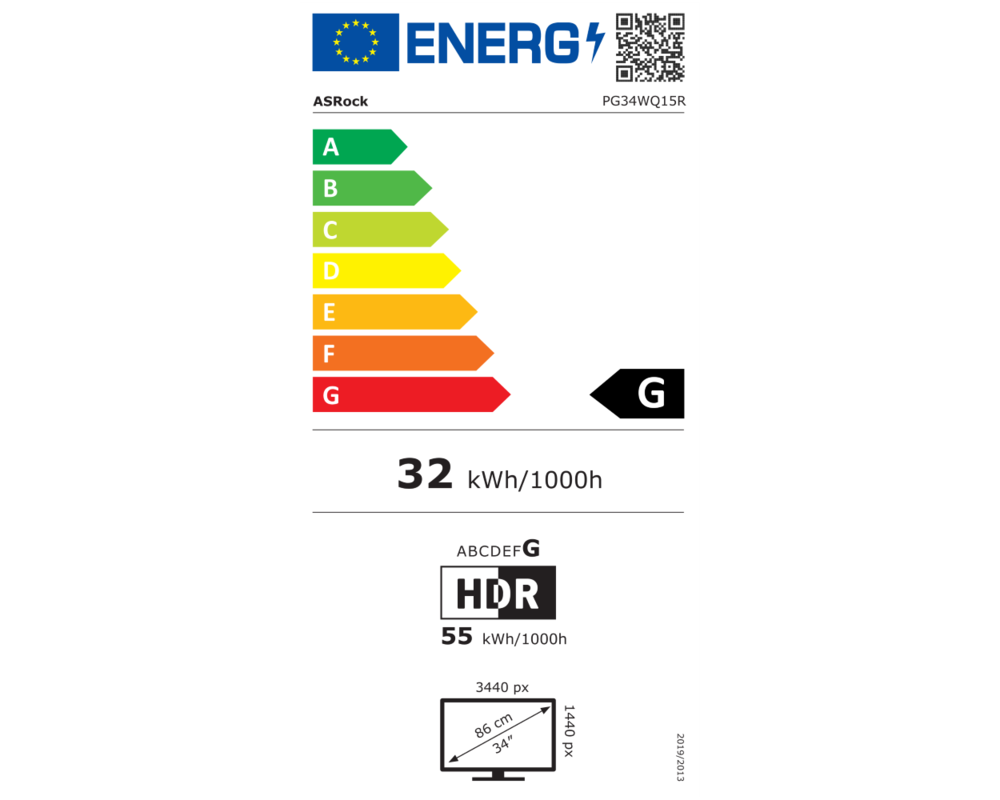Монитор ASRock PG34WQ15R3A, 34" UHD (3440 x 1440) VA 1500 Curved, 165Hz, 1ms, HDMI, DisplayPort AMD FreeSync WiFi 7