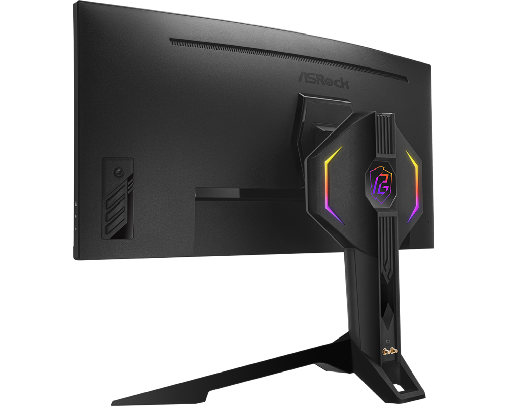 Монитор ASRock PG34WQ15R3A, 34" UHD (3440 x 1440) VA 1500 Curved, 165Hz, 1ms, HDMI, DisplayPort AMD FreeSync WiFi 3