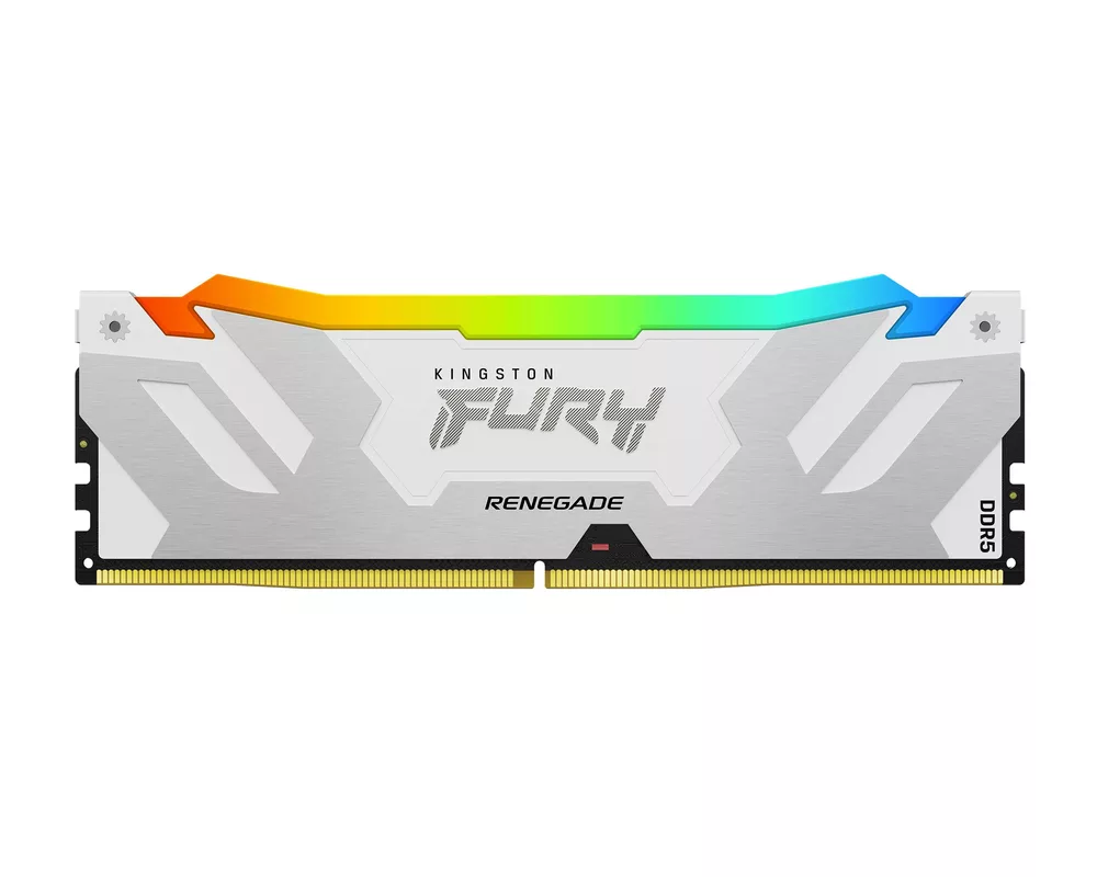 Памет Kingston Fury Renegade White RGB 32GB(2x16GB) DDR5 6400MHz CL32 KF564C32RWAK2-32 2