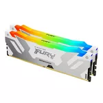 <span>Памет</span> Kingston Fury Renegade White RGB 32GB(2x16GB) DDR5 6400MHz CL32 KF564C32RWAK2-32 <span class='catalog-num-in-name'>KF564C32RWAK2-32</span> - 