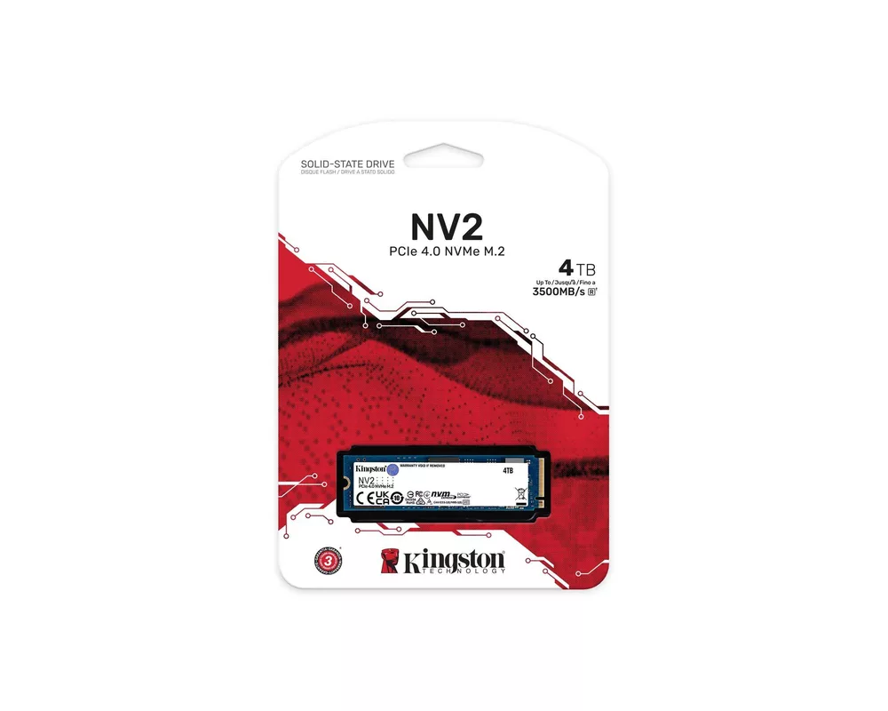 SSD 4TB Kingston NV2 M.2 2280 PCIe 4.0 SSD 3