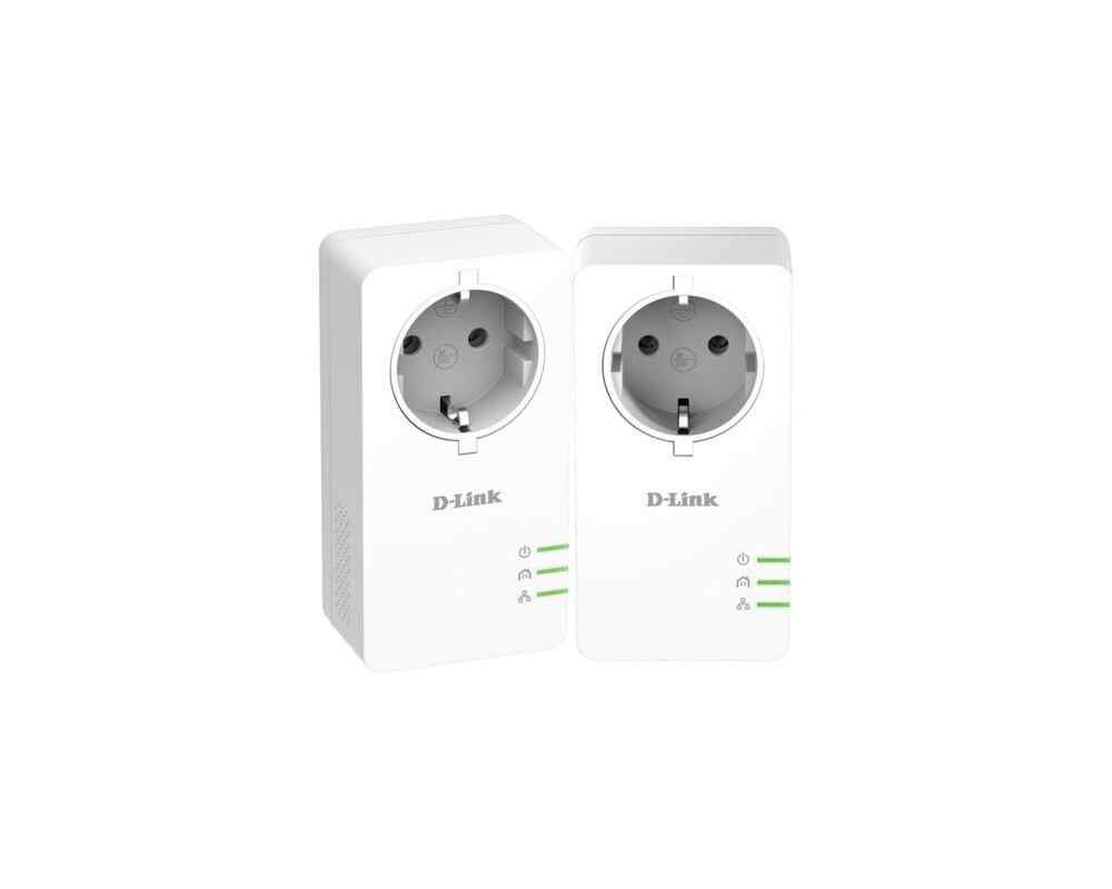 Powerline адаптер PowerLine Адаптер D-Link DHP-P601AV/E, 1000 HD Gigabit Passthrough Kit, 1000 Mbps, 2 бр. в пакет 3