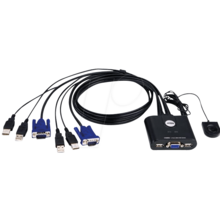  Превключвател KVM ATEN CS22U, 2x 1, USB 652229 ATEN-CS22-USB на топ цена - PIC.bg