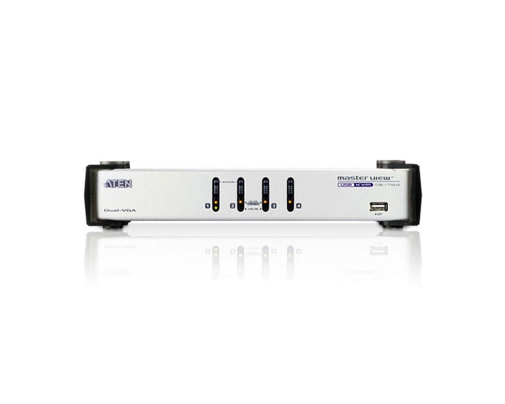 KVM switch KVMP превключвател, ATEN CS1744C-AT, 4-портов 2
