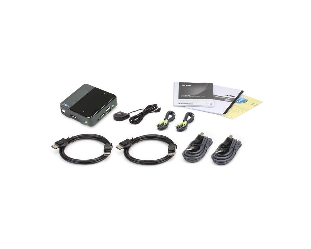 KVM switch KVM превключвател ATEN CS782DP, 2-портов 4