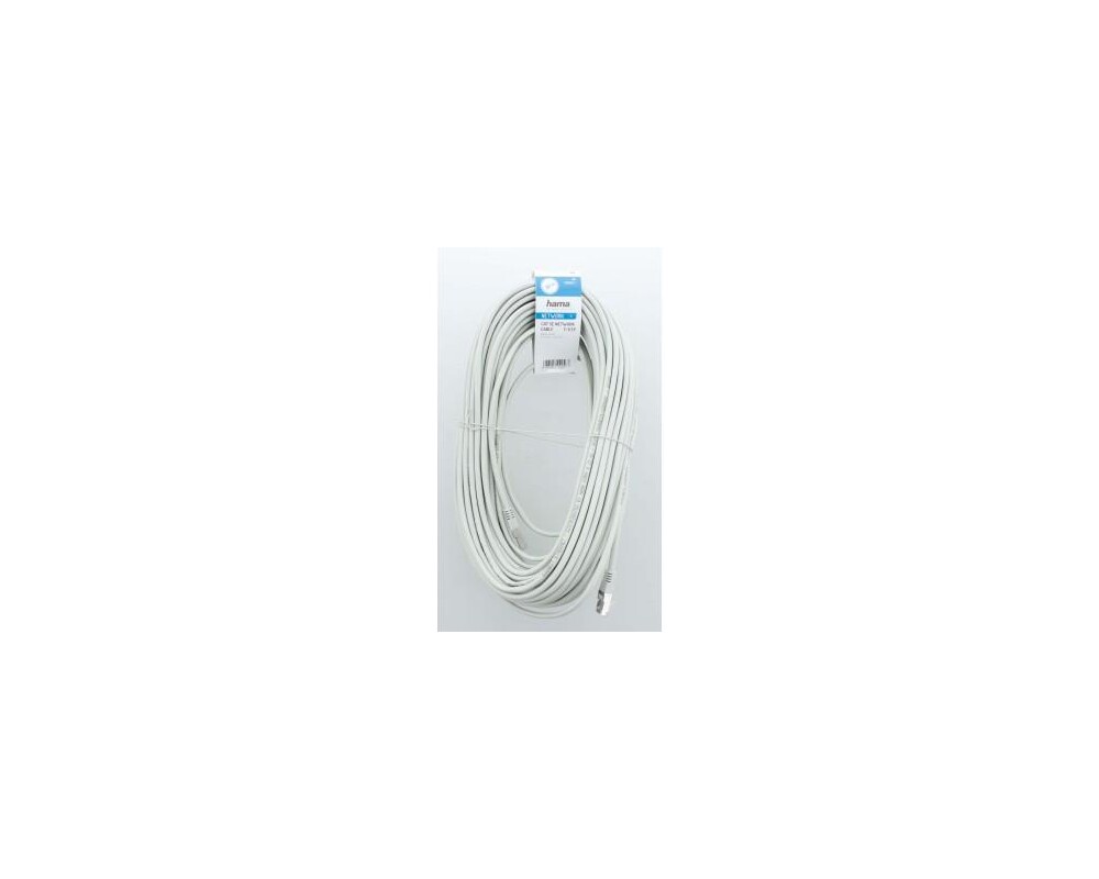 Мрежов кабел HAMA CAT 5e, F/UTP, RJ-45 - RJ-45, 30 m, Сив, Булк 3