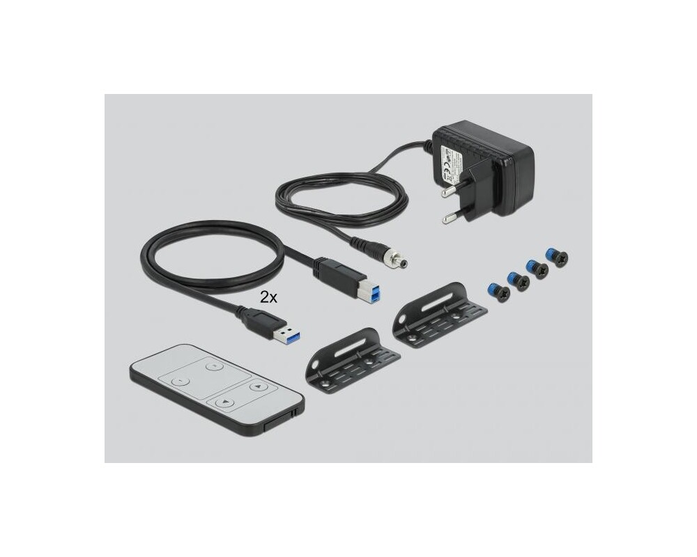 KVM switch KVM превключвател, Delock 11481, 2-портов, USB, HDMI, Audio 3