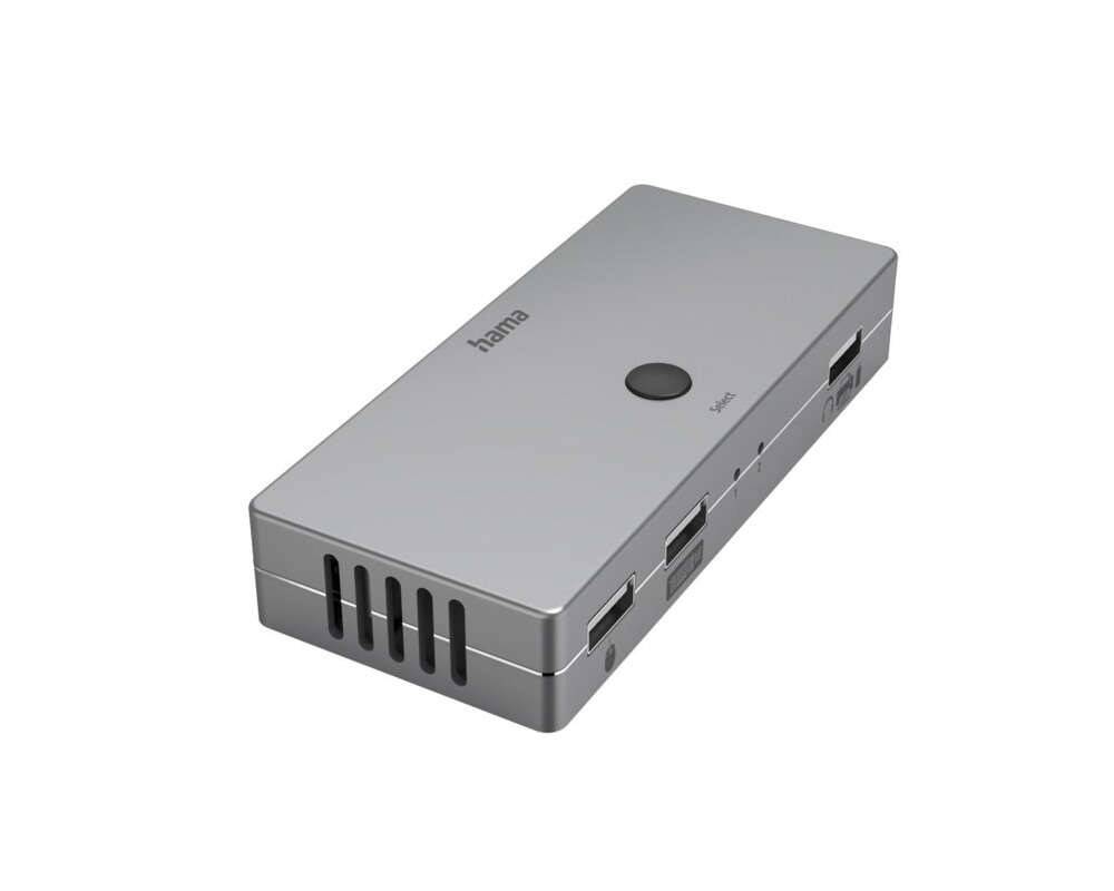 KVM switch KVM превключвател Hama Connect2Switch, 4-портов, USB, HDMI, Вкл. кабели 2