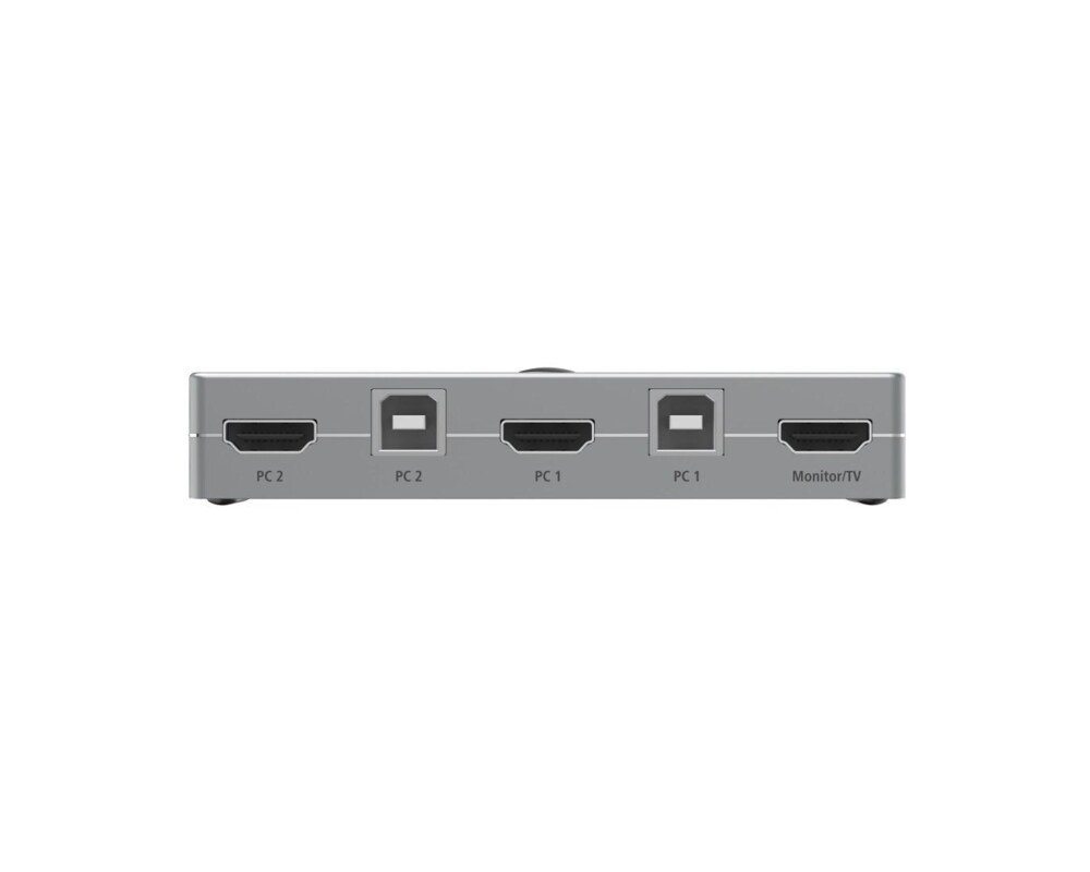 KVM switch KVM превключвател Hama Connect2Switch, 4-портов, USB, HDMI, Вкл. кабели 4