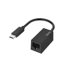  HAMA, USB-C мъжко - RJ-45 женско, Gigabit, Черен 652289 HAMA-200322 на топ цена - PIC.bg