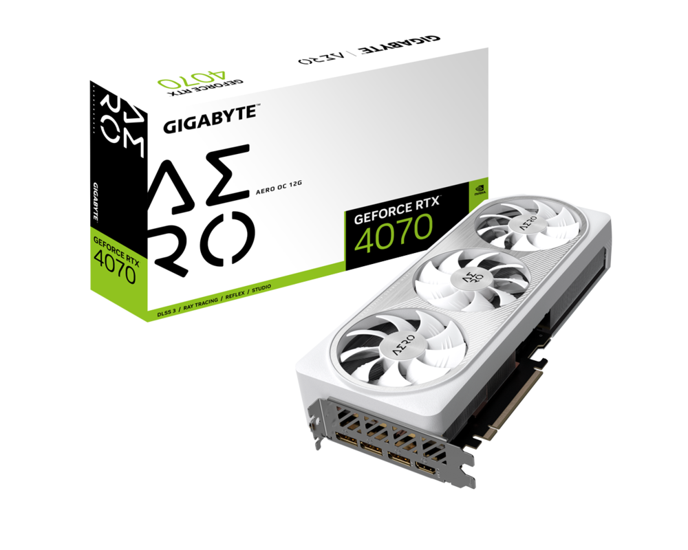 Видеокарта Gigabyte GeForce RTX 4070 AERO OC 12GB GDDR6X 8