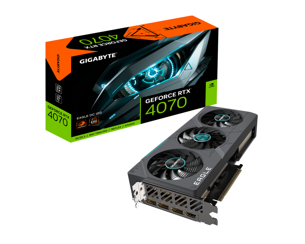 Видеокарта Gigabyte GeForce RTX 4070 EAGLE OC 12GB GDDR6X 7