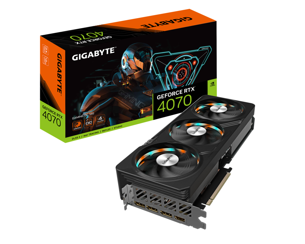 Видеокарта Gigabyte GeForce RTX 4070 GAMING OC 12GB GDDR6X 8