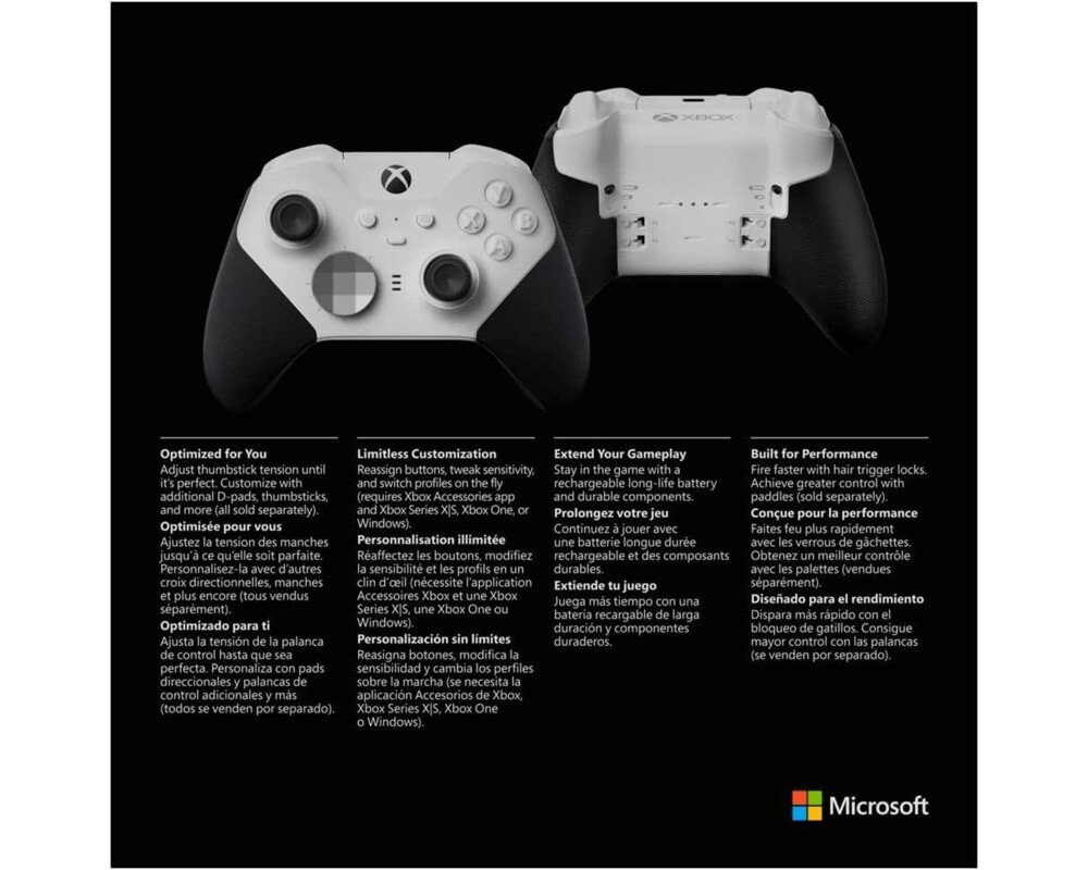 Джойстици и Геймпадове Геймърски контролер Microsoft, За Xbox, Безжичен, Series 2 Core, Бял 4