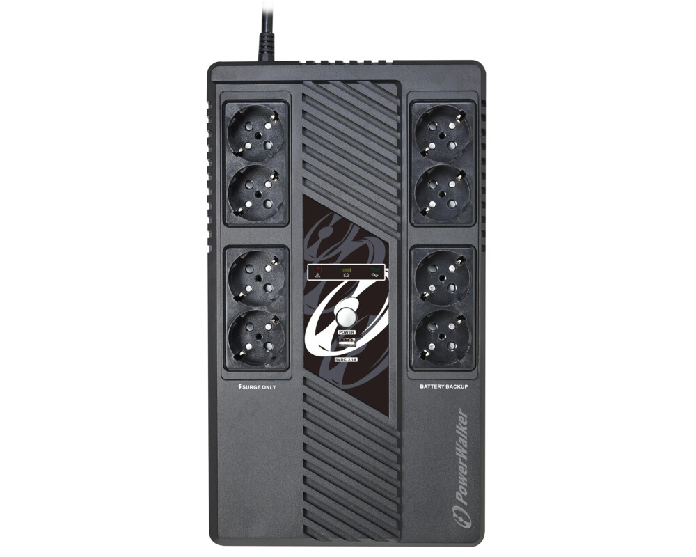 UPS POWERWALKER VI 1000 MS, 1000 VA Line Interactive 2