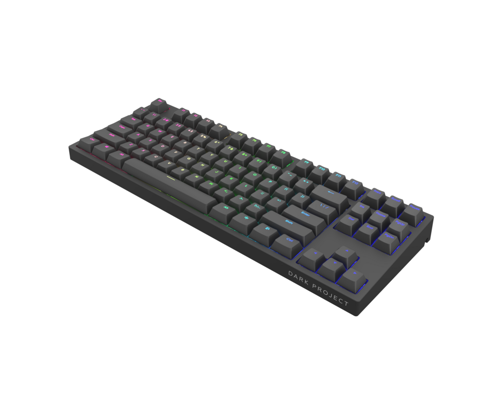 Клавиатура Геймърскa механична клавиатура Dark Project KD87A Black TKL - G3MS Sapphire Switches, RGB, PBT Keycaps 4