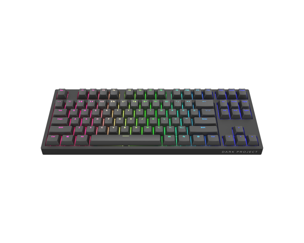 Клавиатура Геймърскa механична клавиатура Dark Project KD87A Black TKL - G3MS Sapphire Switches, RGB, PBT Keycaps 2