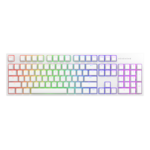 <span>Клавиатура</span> Геймърскa механична клавиатура Dark Project KD104A White - Gateron Mechanical Yellow, RGB, PBT Keycaps <span class='catalog-num-in-name'>FSH-DPO-KD-104A-106100-GY</span> - 
