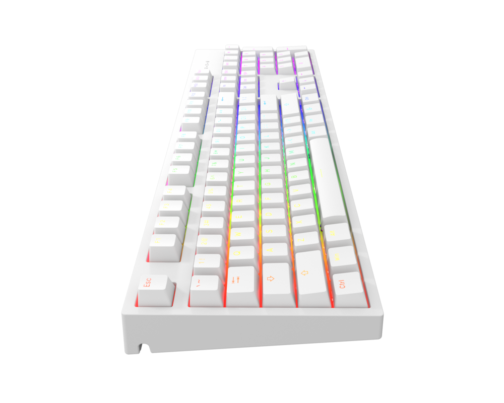 Клавиатура Геймърскa механична клавиатура Dark Project KD104A White - Gateron Mechanical Yellow, RGB, PBT Keycaps 5