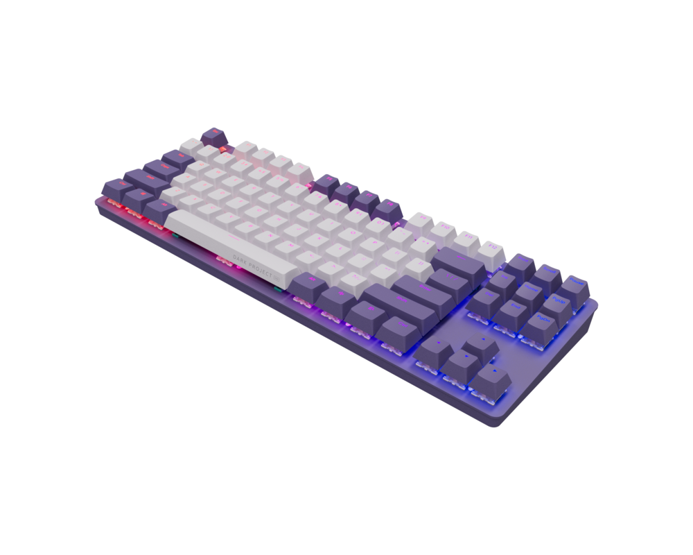 Клавиатура Геймърскa механична клавиатура Dark Project KD87A Violet - G3MS Sapphire Switches, RGB, PBT Keycaps 4
