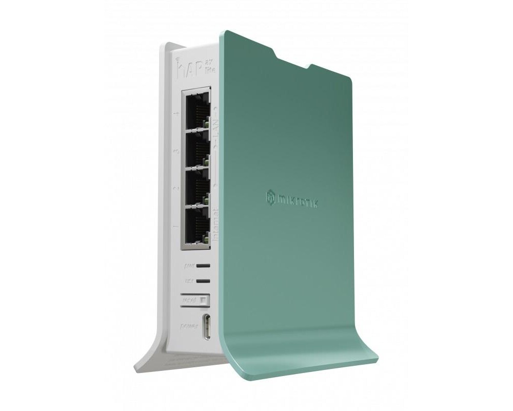 Рутер MikroTik hAP ax lite L41G-2axD, CPU 1GHz, 2.4GHz, 4x10/100/1000, WiFi 3