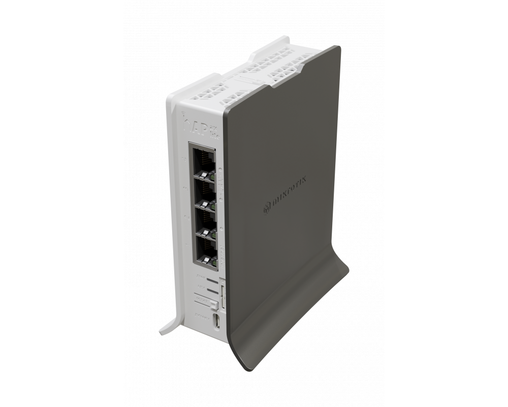 Рутер MikroTik hAP ax lite L41G-2axD, CPU 1GHz, 2.4GHz, 4x10/100/1000, WiFi 5