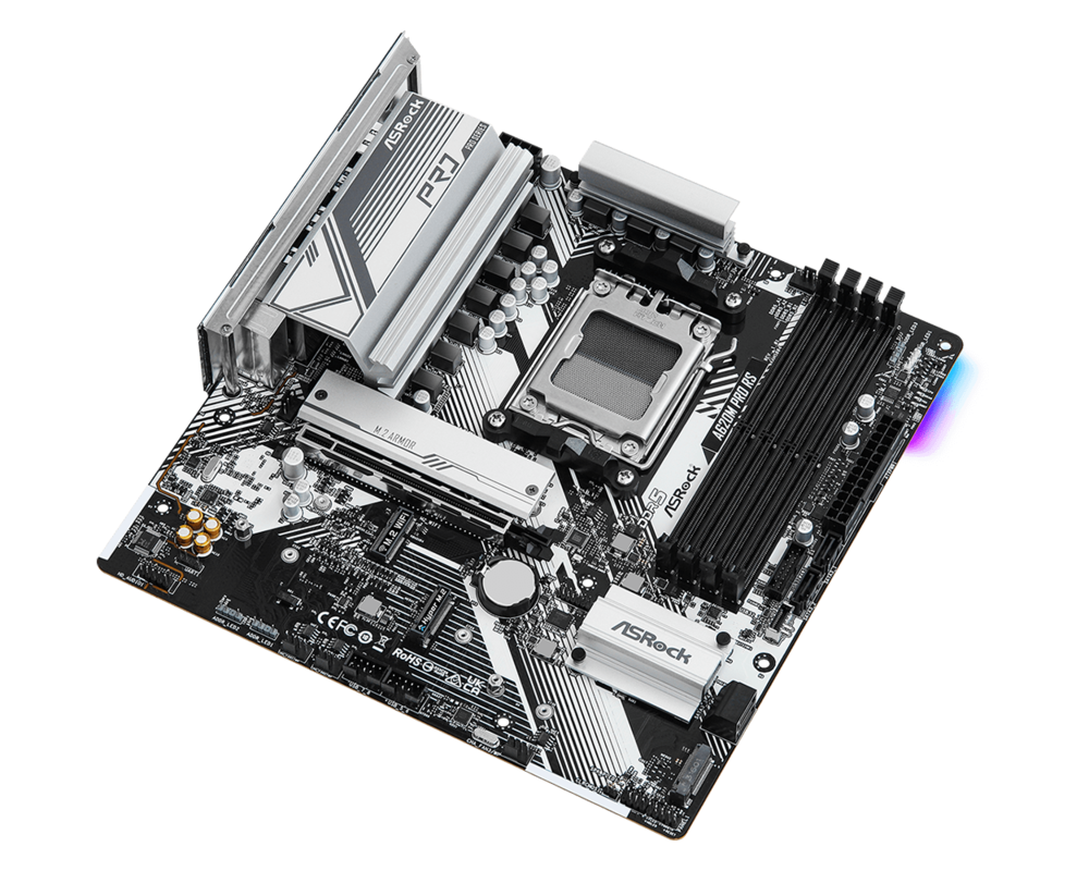 Дънна платка ASROCK A620M Pro RS, Socket AM5, mATX, 4xDDR5 3