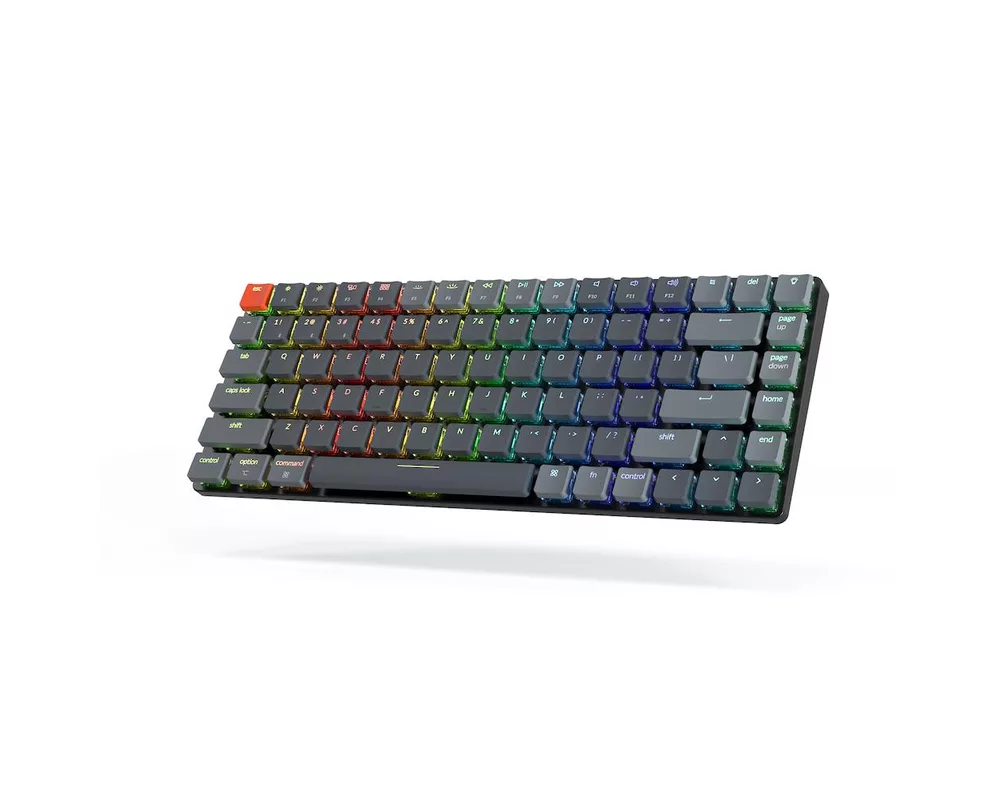 Клавиатура Геймърска Механична клавиатура Keychron K3 Hot-swappable TKL Keychron Optical Low Profile Red Switch RGB LED Keychron Optical Low Profile Red Switch ABS 6