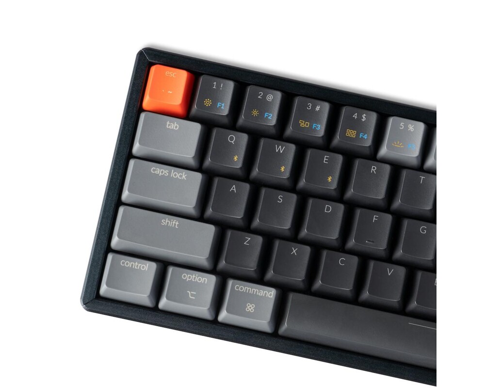 Клавиатура Геймърска Механична клавиатура Keychron K12 Hot-Swappable 60% Gateron Brown Switch RGB LED ABS 4