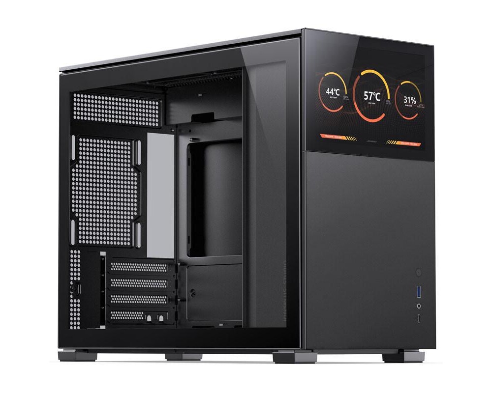 Кутия Jonsbo D31 Screen TG, mATX, Черна