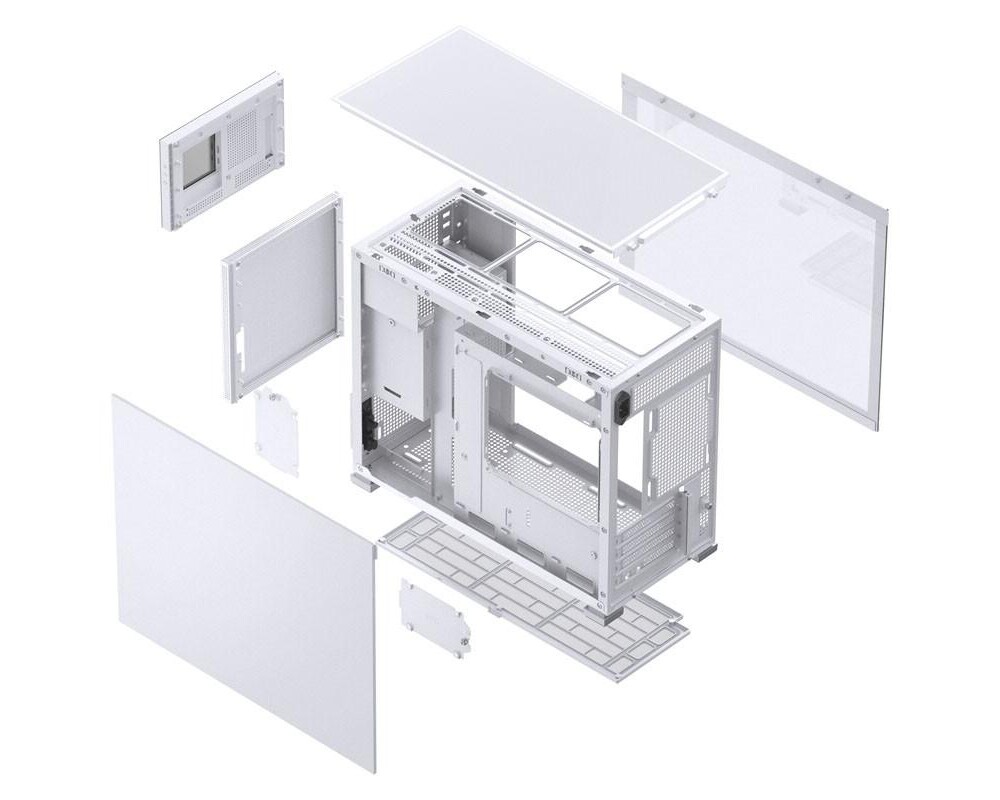 Кутия Jonsbo D31 Mesh Screen TG, mATX, Бял 9