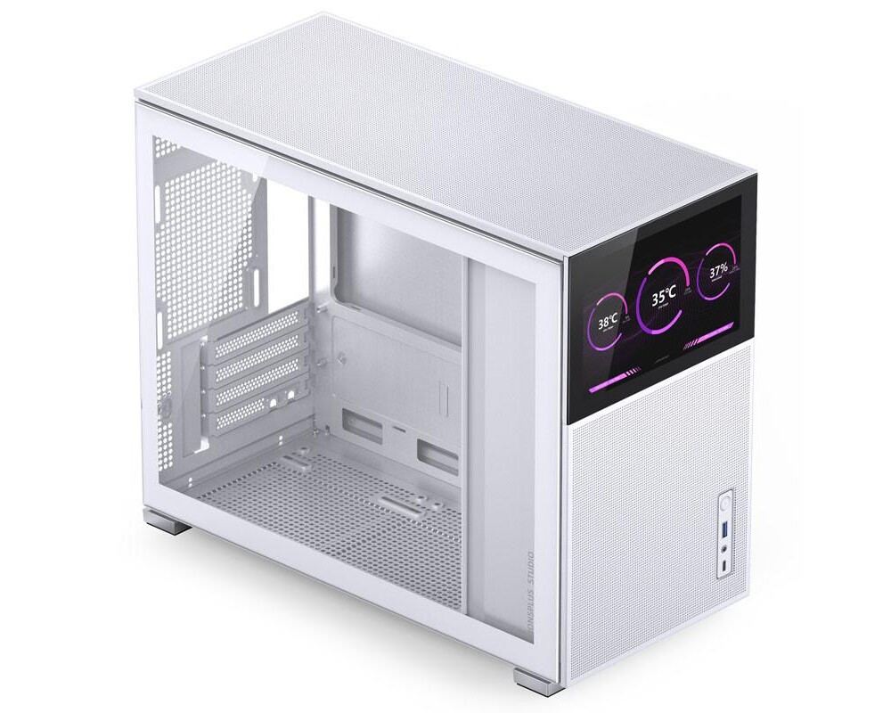 Кутия Jonsbo D31 Mesh Screen TG, mATX, Бял 2