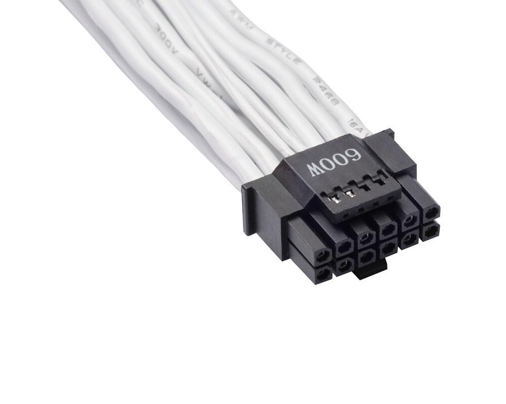 Кабел за захранване Phanteks 12VHPWR към 2x8Pin PCI-E, Бял 4